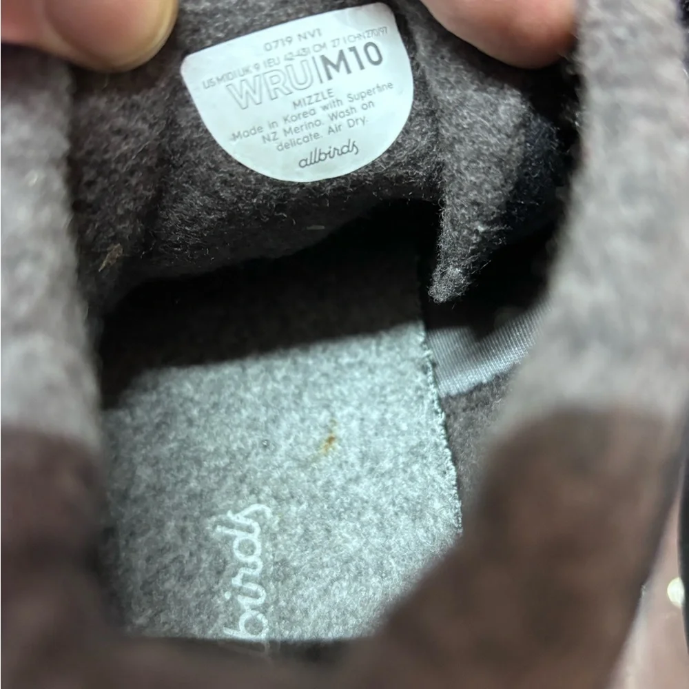 Allbirds  Men's Wool Runner-up Mizzles Size 10
